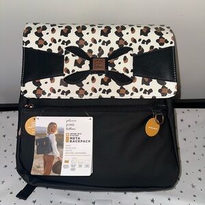 Petunia Picklebottom Meta Backpack Diaper Bag, Moon Leopard